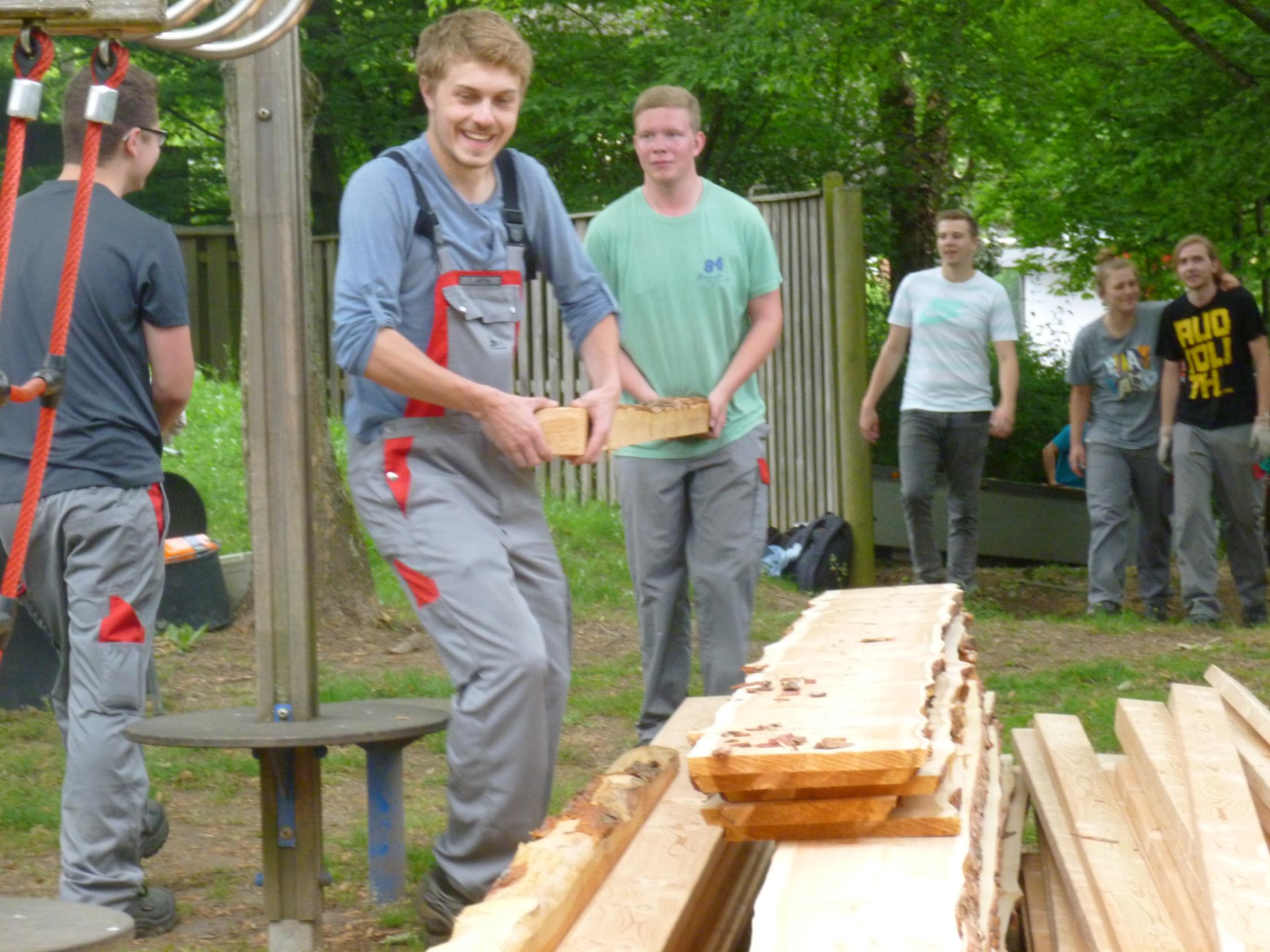 Das Bauprojekt mit den Azubis der Stadtwerke Bamberg