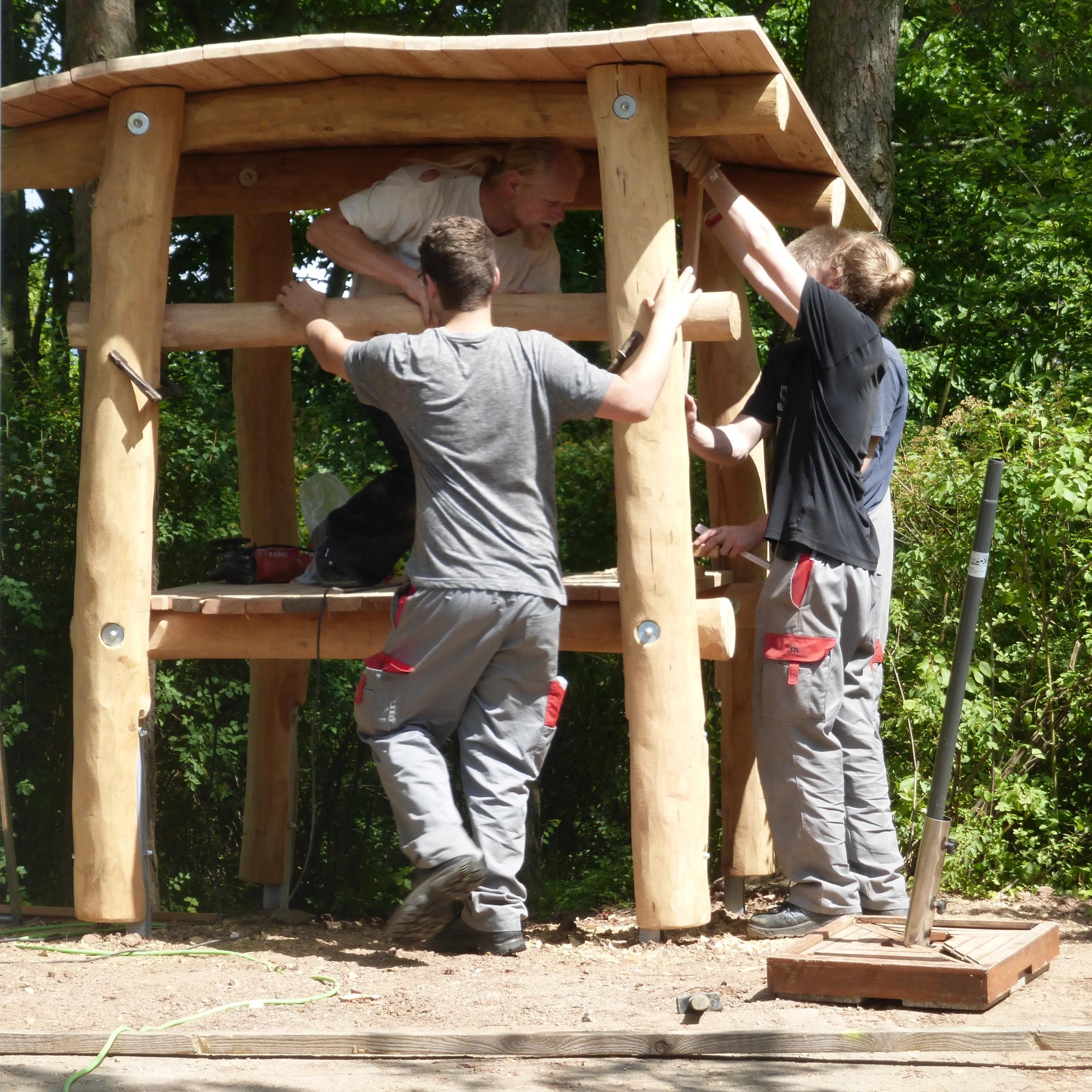 Das Bauprojekt mit den Azubis der Stadtwerke Bamberg