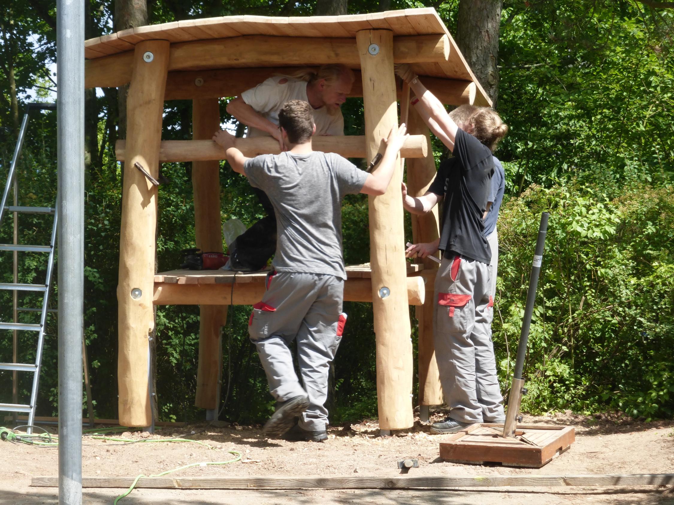 Das Bauprojekt mit den Azubis der Stadtwerke Bamberg