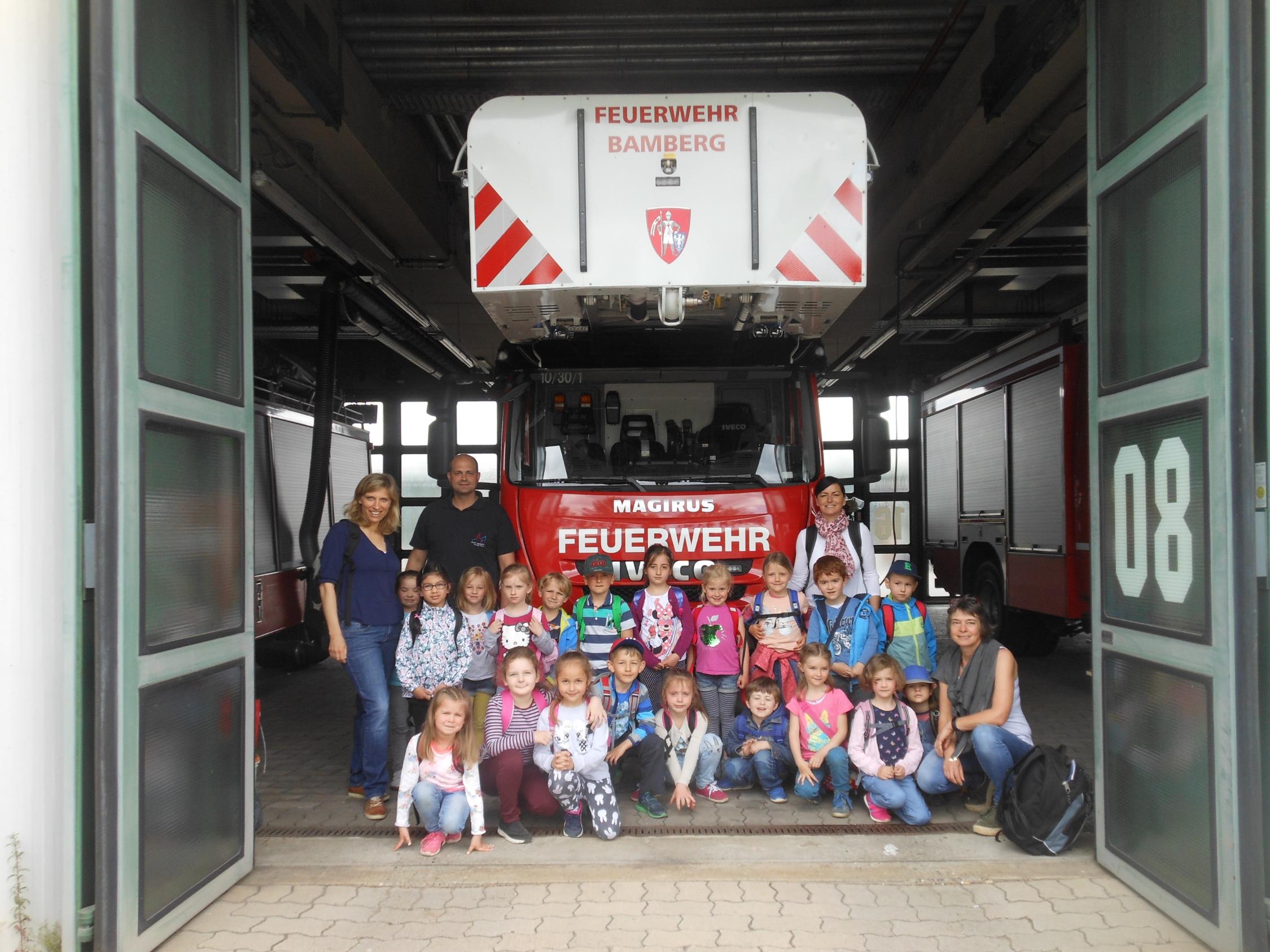 Besuch der Feuerwehr Bamberg