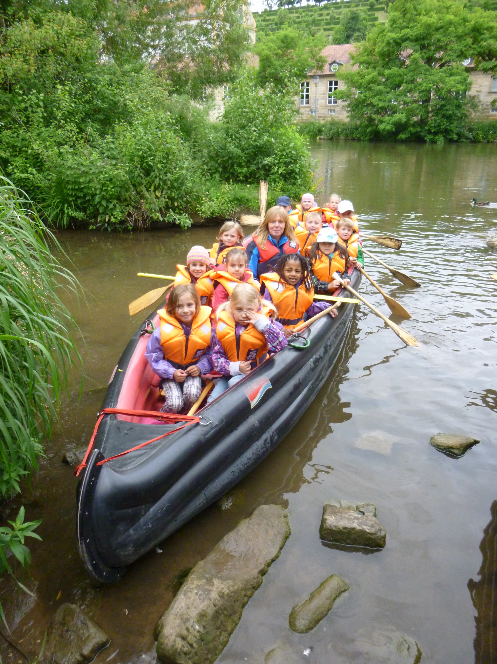 Kanufahrt auf der Regnitz