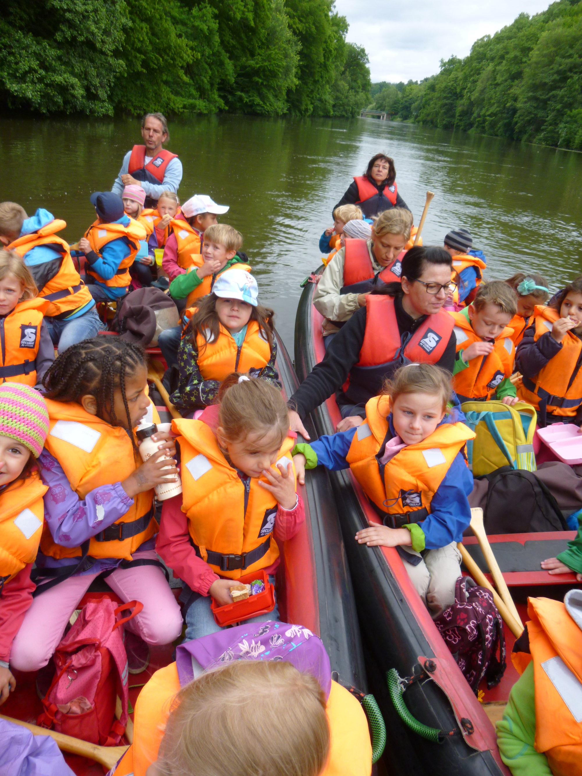 Kanufahrt auf der Regnitz