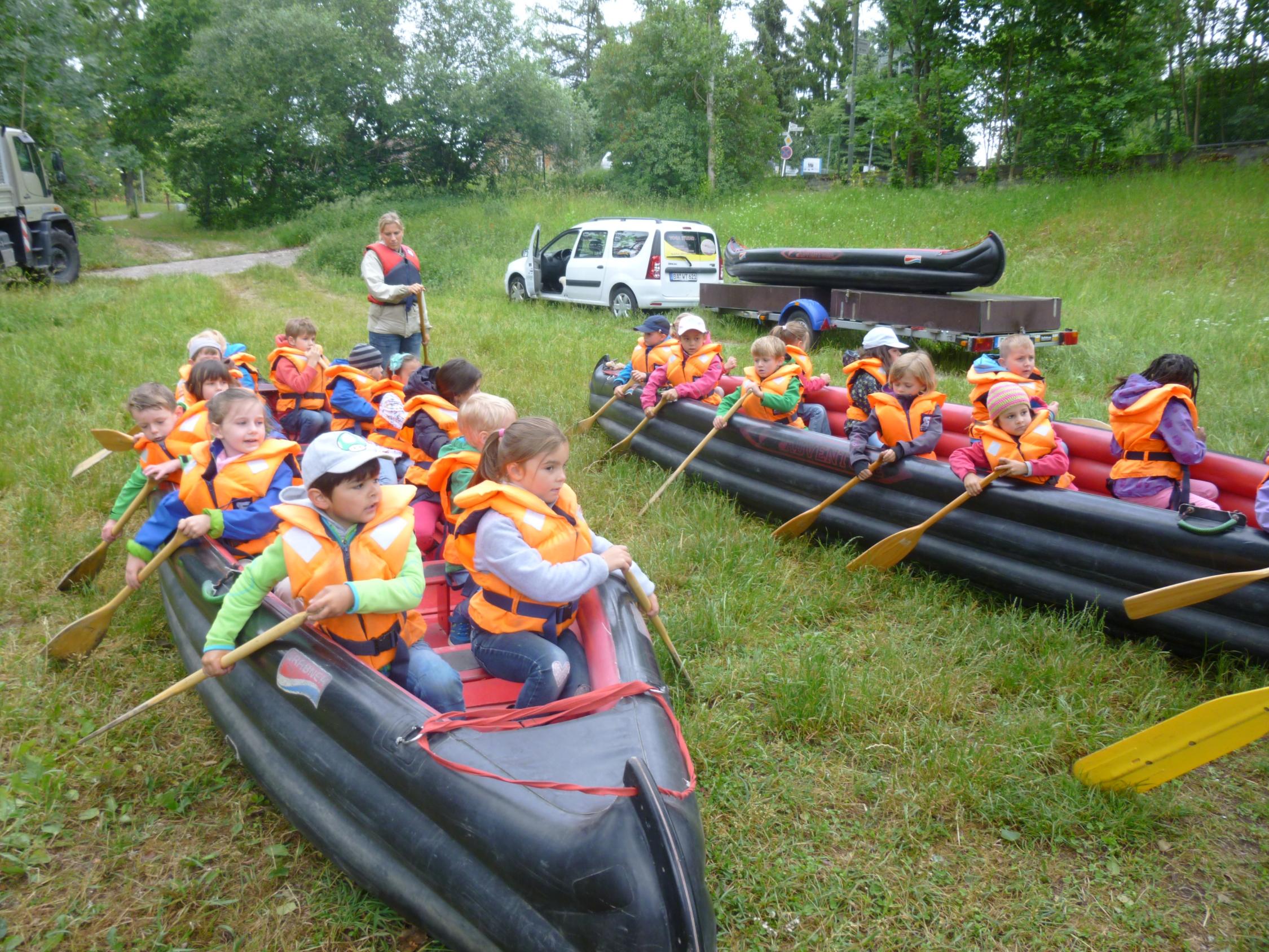 Kanufahrt auf der Regnitz