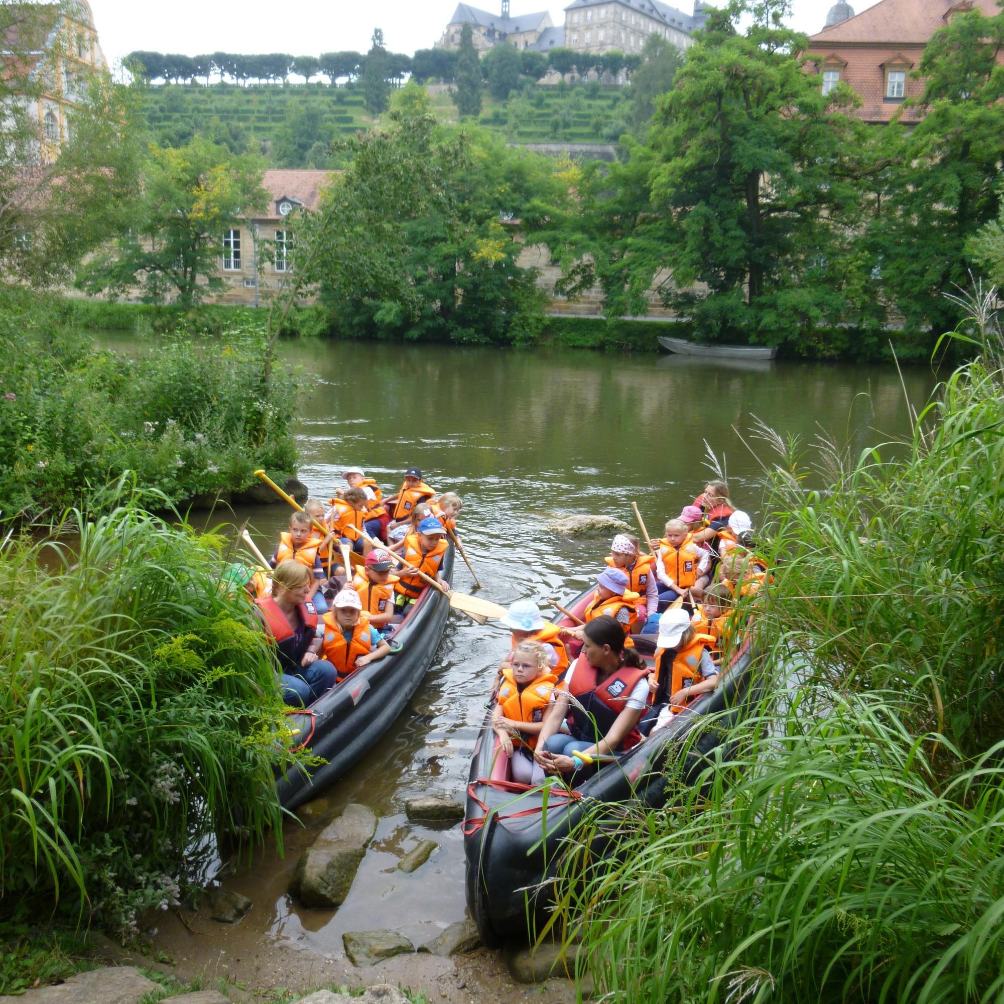 Kanufahrt auf der Regnitz