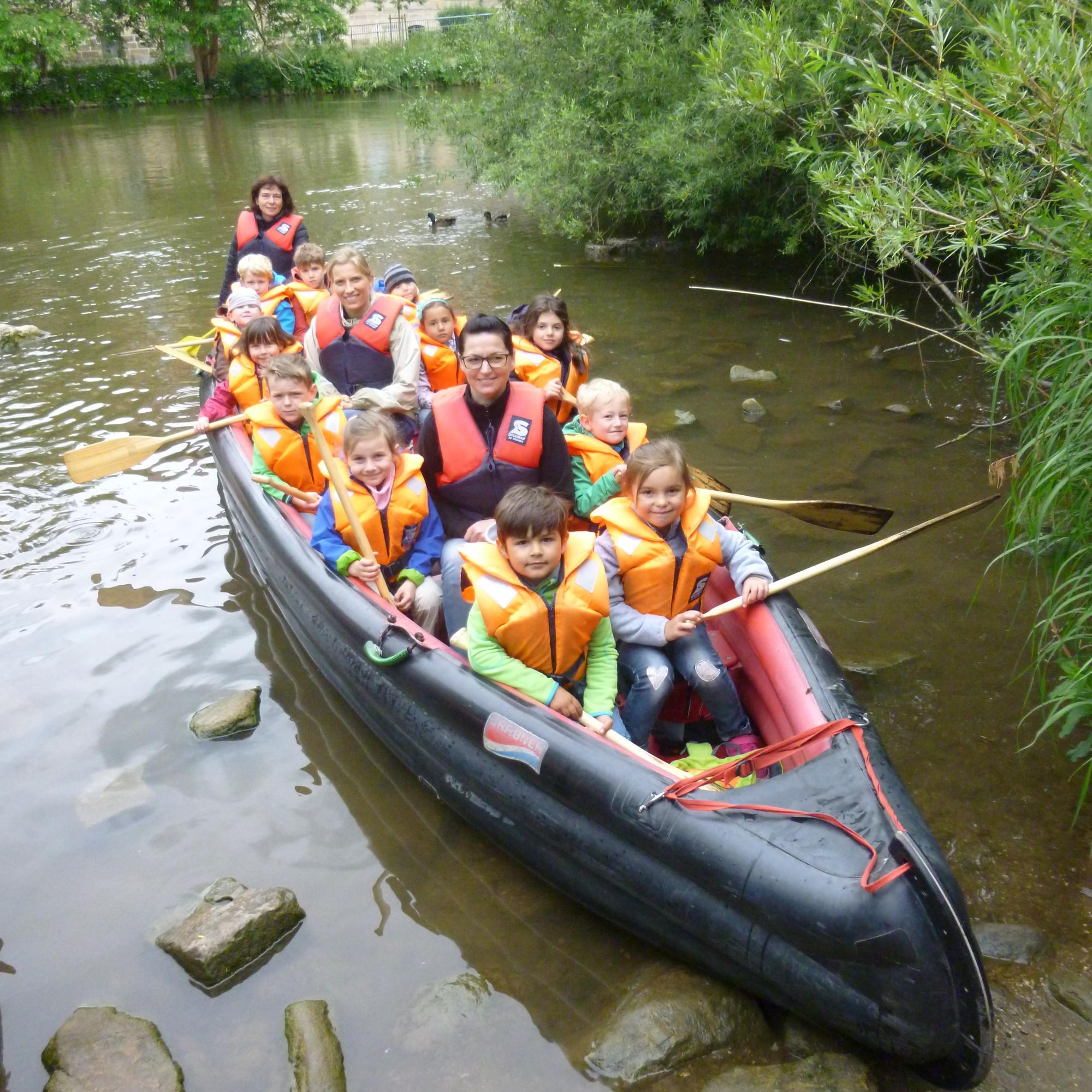 Kanufahrt auf der Regnitz