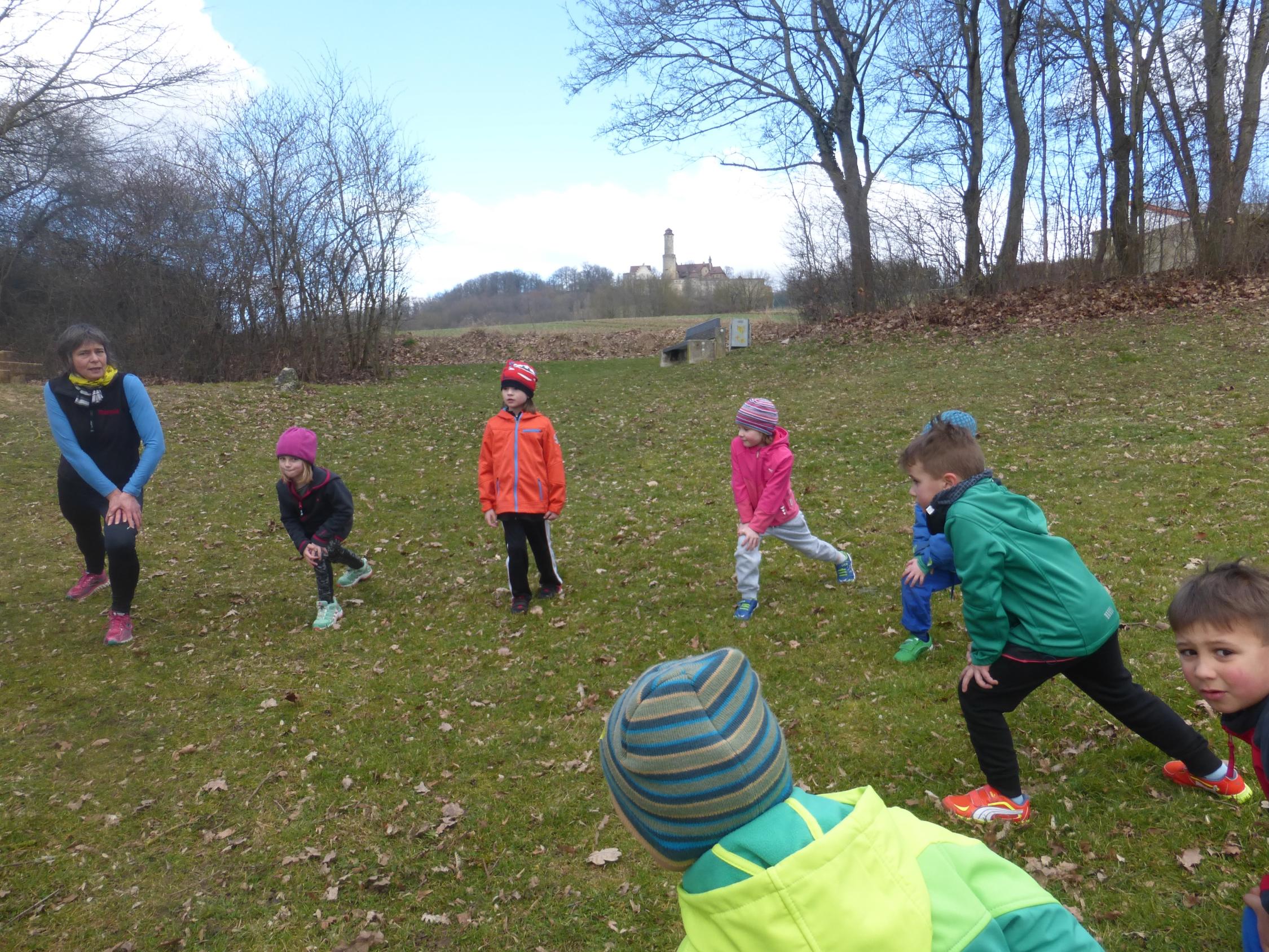 Training für den Bambini - Weltkulturerbelauf