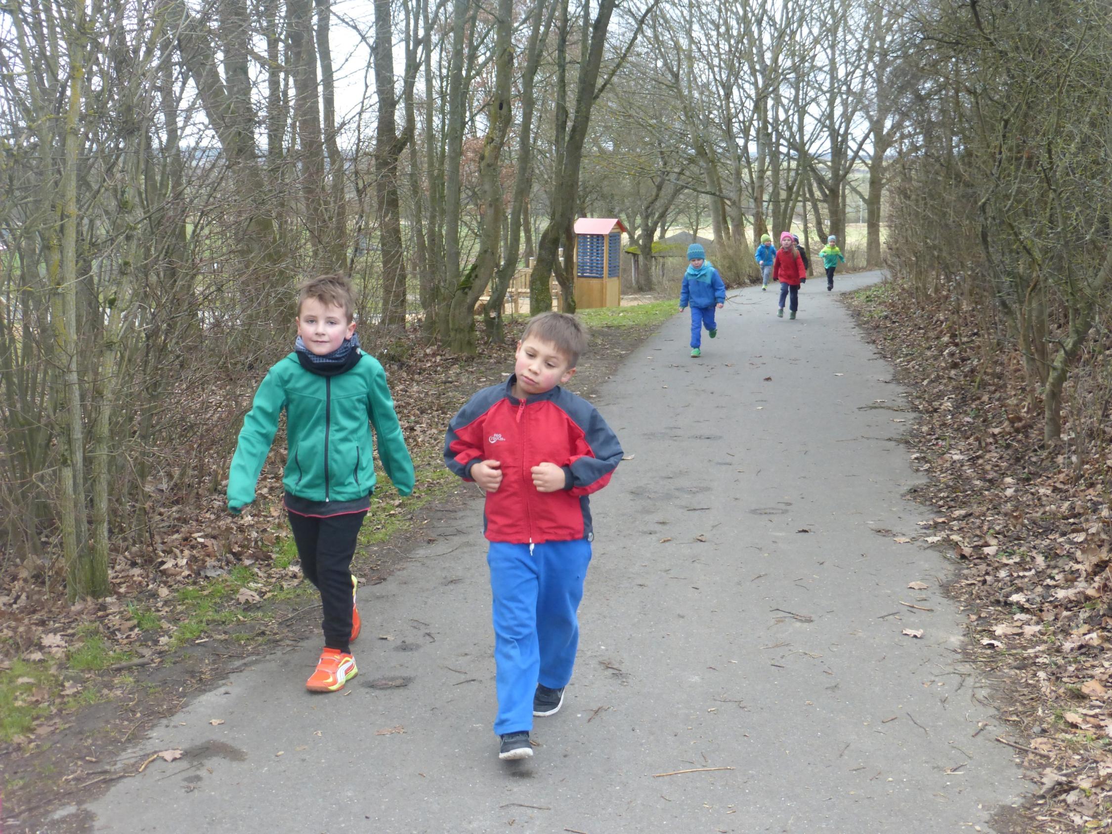 Training für den Bambini - Weltkulturerbelauf