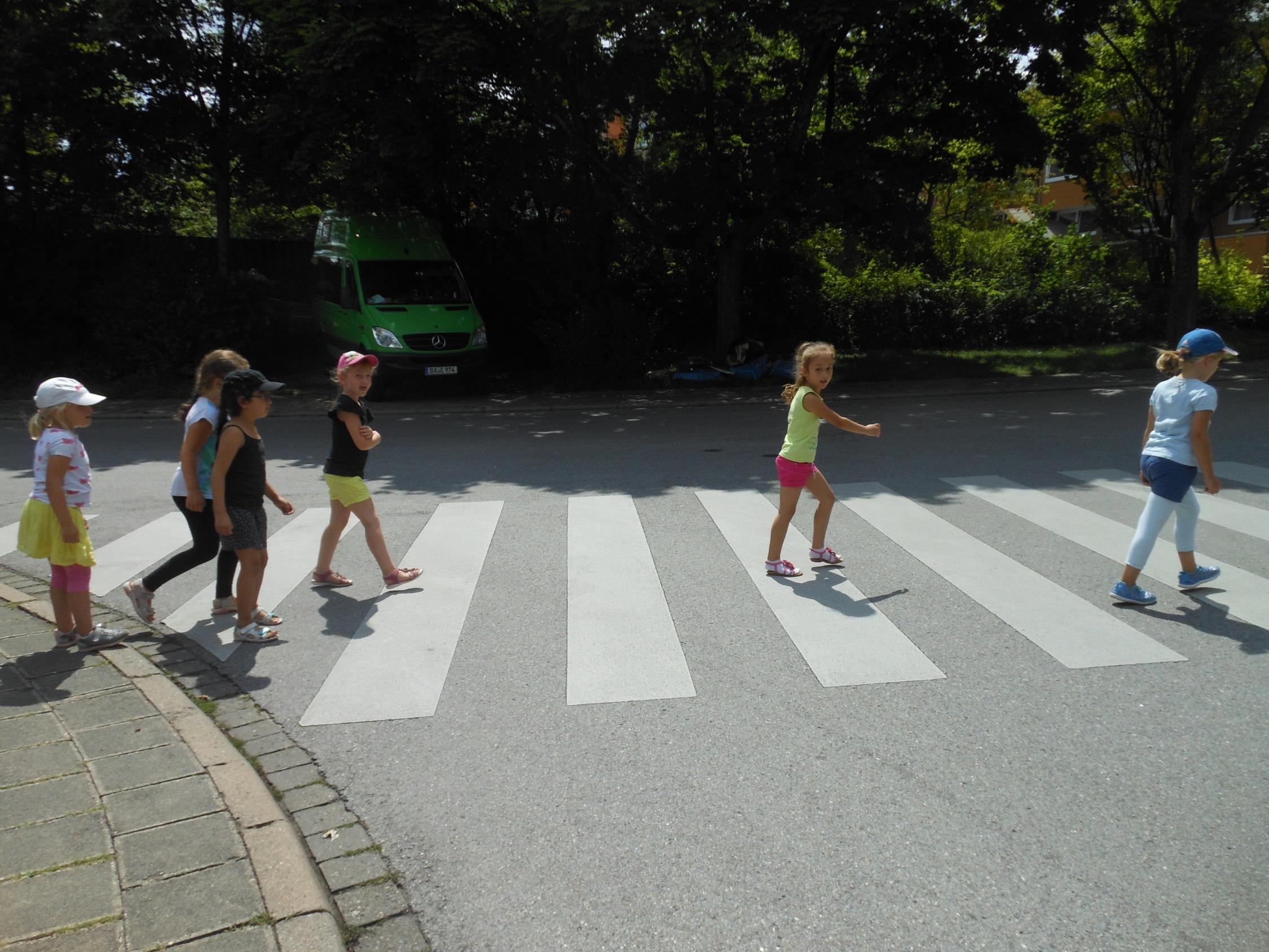 Verkehrsübung mit der Polizei